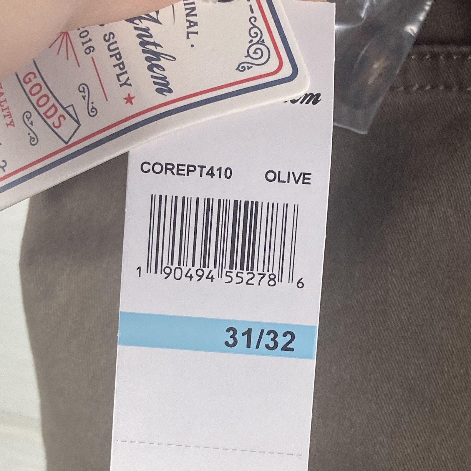 Flag & Anthem Flag & Anthem Jeans Men's Fits 33x32 Olive Portland Relaxed Size US 31 - 5 Thumbnail