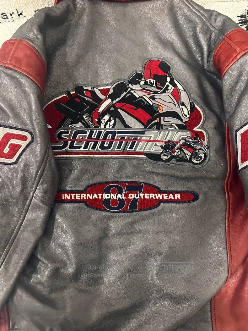 Schott Schott NYC racing motorcycle vintage rare two-tone leather Size US XL / EU 56 / 4 - 7 Thumbnail