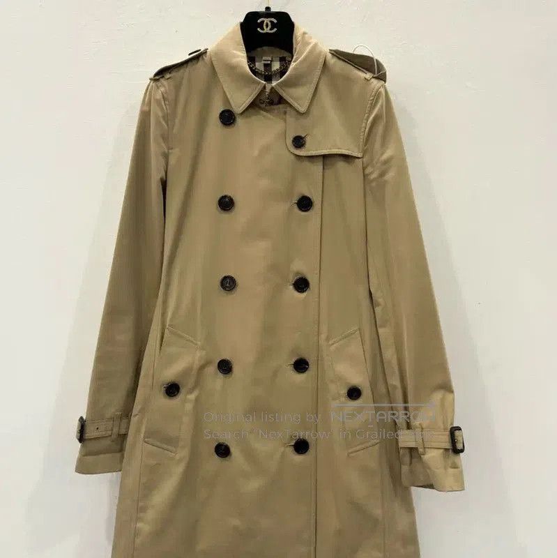 Burberry Burberry Khaki Cotton Women's Trench Coat. Size S / US 4 / IT 40 - 1 Thumbnail