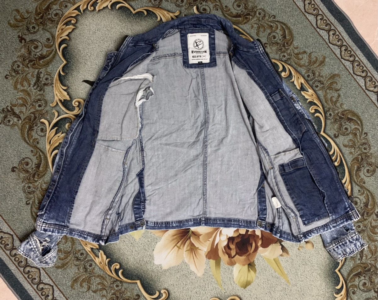 Japanese Brand Vintage Even River Denim Works Wear Jacket Zipper Size US M / EU 48-50 / 2 - 15 Thumbnail
