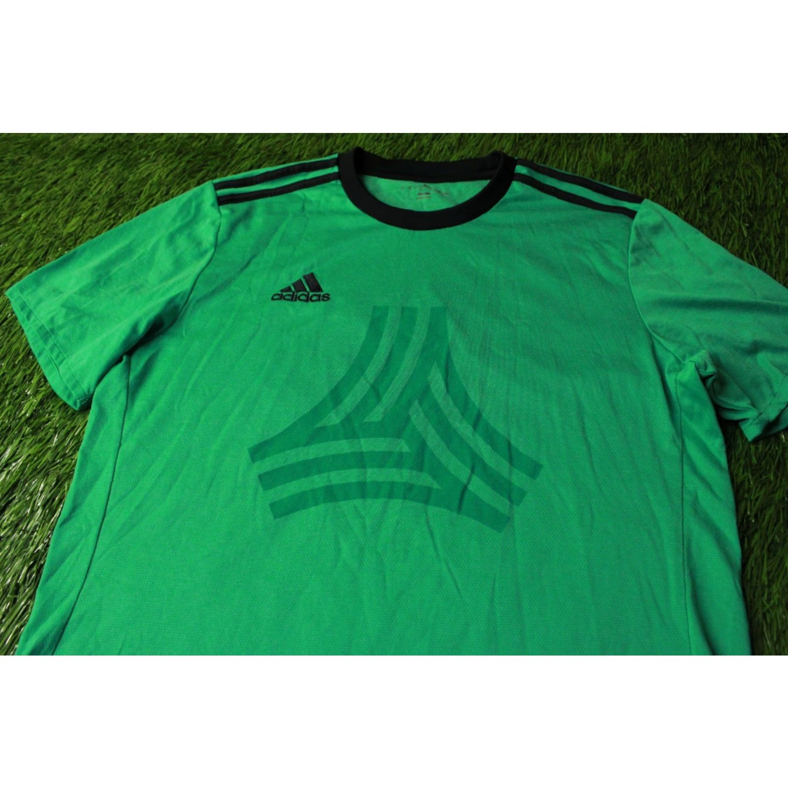 Adidas ADIDAS Tango PERFORMANCE ORIGINAL 2017 FOOTBALL SHIRT JERSEY L Mens Mint and Black T-Shirt Short Sleeve 2017 Size US L / EU 52-54 / 3 - 2 Thumbnail