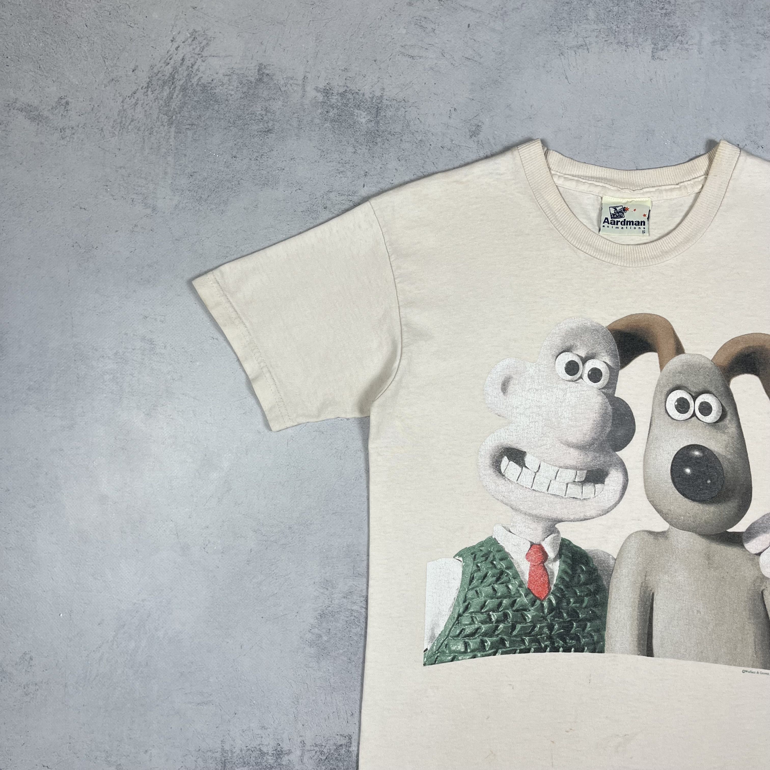 Cartoon Network Vintage Wallace & Gromit Rare Cartoon T Shirt 1989 Size US S / EU 44-46 / 1 - 6 Thumbnail