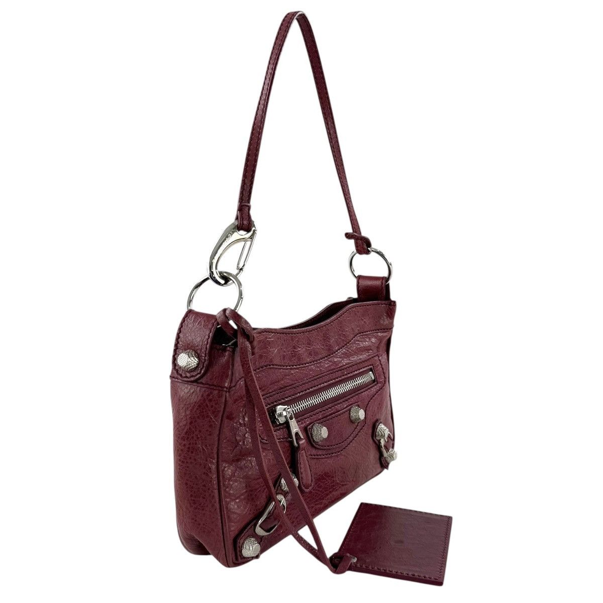 Balenciaga Balenciaga Leather Motocross Hip Giant Studded Shoulder Bag Size ONE SIZE - 3 Thumbnail