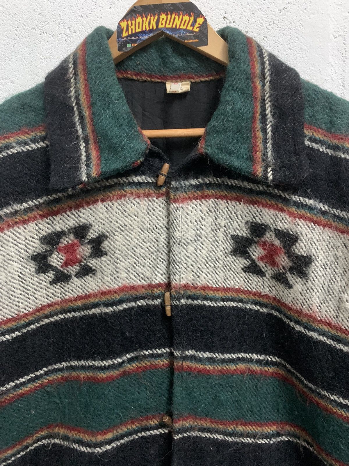 Japanese Brand Vintage Nepalese Wool Jacket Size US XL / EU 56 / 4 - 4 Thumbnail