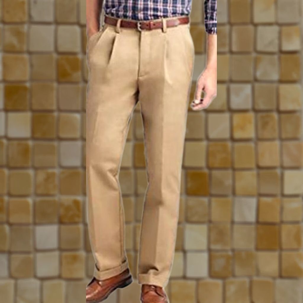Izod IZOD AMERICAN CHINO Dress Pants Men 42 36 Brown Double Pleat Classic Big & Tall Pants Mens Size US 42 / EU 58 - 1 Preview