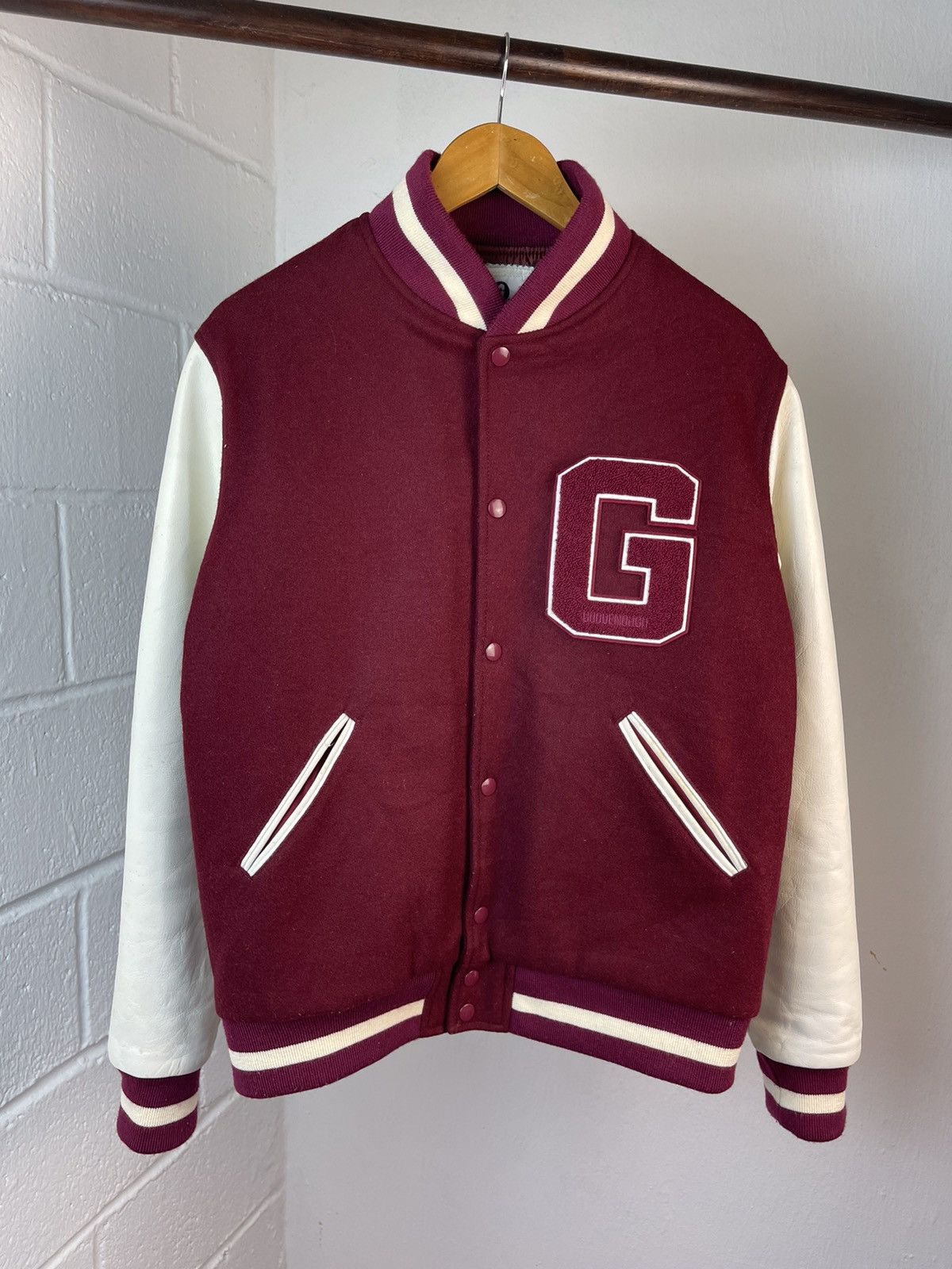 GOODENOUGH 1994 1st Goodenough Hiroshi Fujiwara Varsity Jacket A3 Size US L / EU 52-54 / 3 - 5 Thumbnail