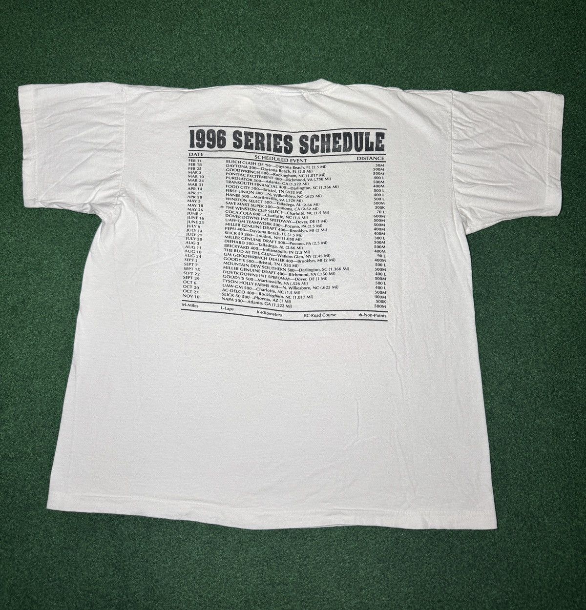 Vintage Vintage 90s Nascar Pocono 500 Pennsylvania Racing T Shirt Size US XL / EU 56 / 4 - 4 Thumbnail