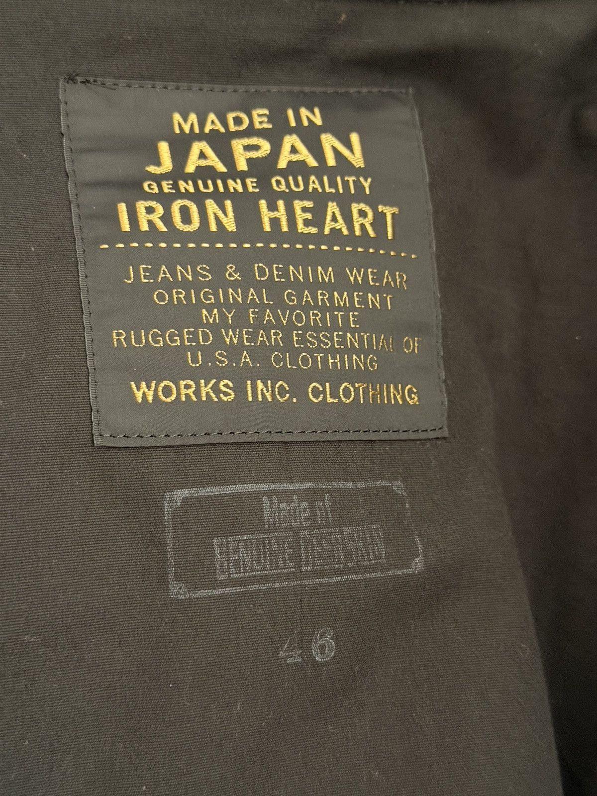 Iron Heart New IHSH-164 IRON HEART Men’s Deer Leather Jacket Overshirt Size US XXL / EU 58 / 5 - 15 Thumbnail