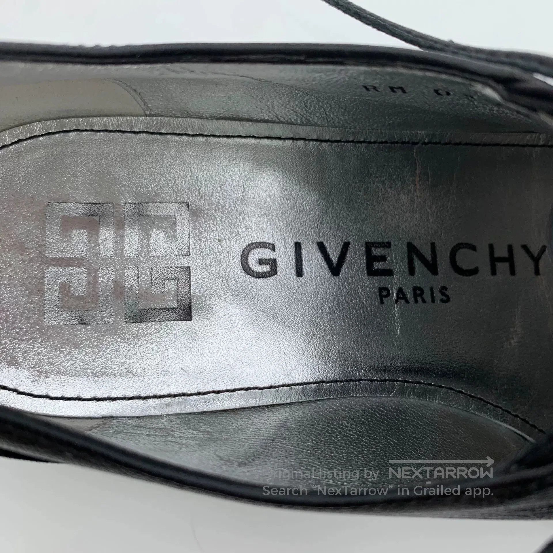 Givenchy Givenchy Black Lace-Up Derby Flats. Size US 5 / IT 35 - 8 Thumbnail