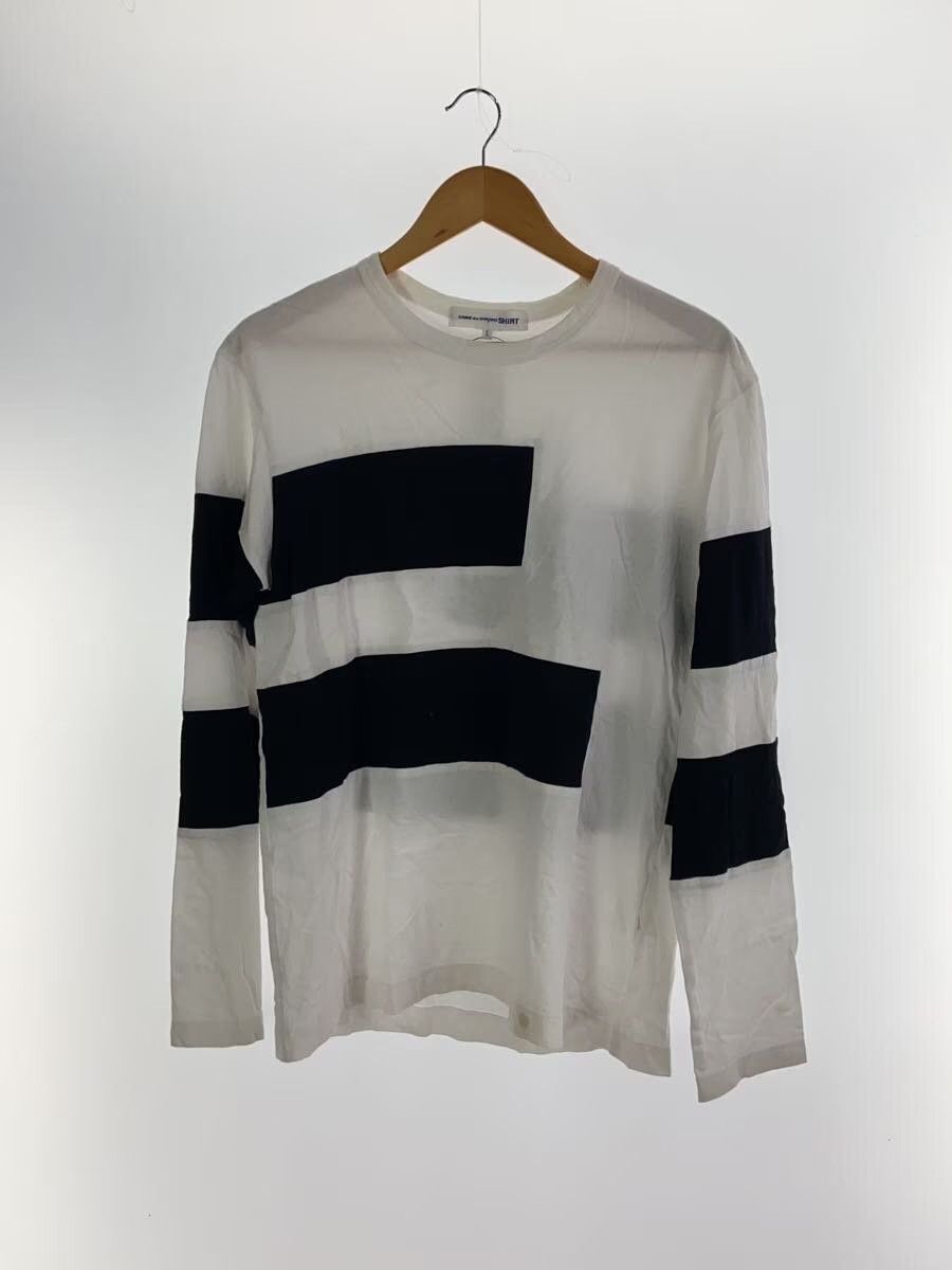 Comme des Garcons × Comme des Garcons SHIRT Asymmetrical Striped Long Sleeve Tee Size US L / EU 52-54 / 3 - 1 Thumbnail