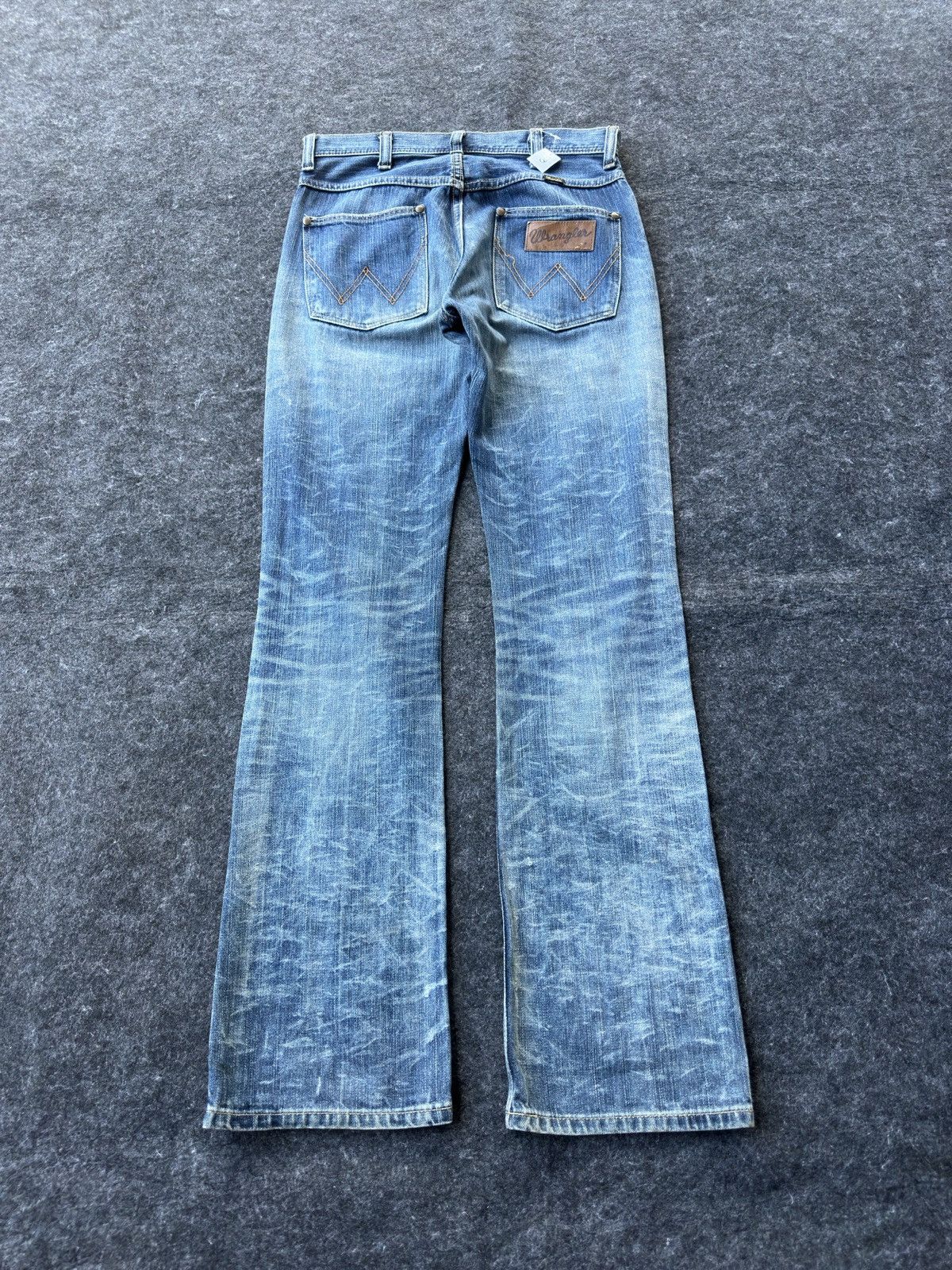 Wrangler Wrangler Flare Faded Washed Vintage Denim D356 Size US 29 - 4 Thumbnail