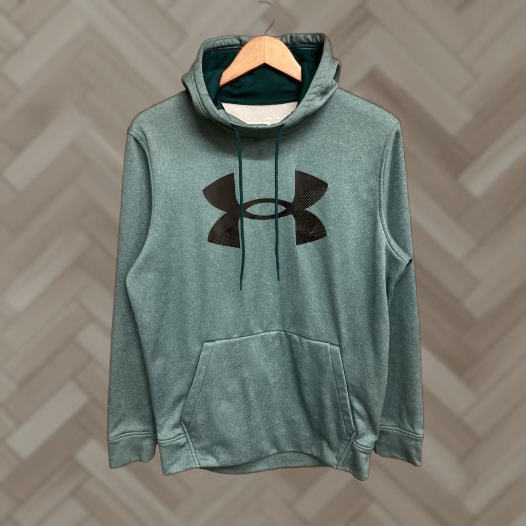 Under Armour Under Armour Hoodie Mens Teal Pullover Size Small Coldgear Loose Fit Cross Training Gym & Training Size US S / EU 44-46 / 1 - 1 Thumbnail