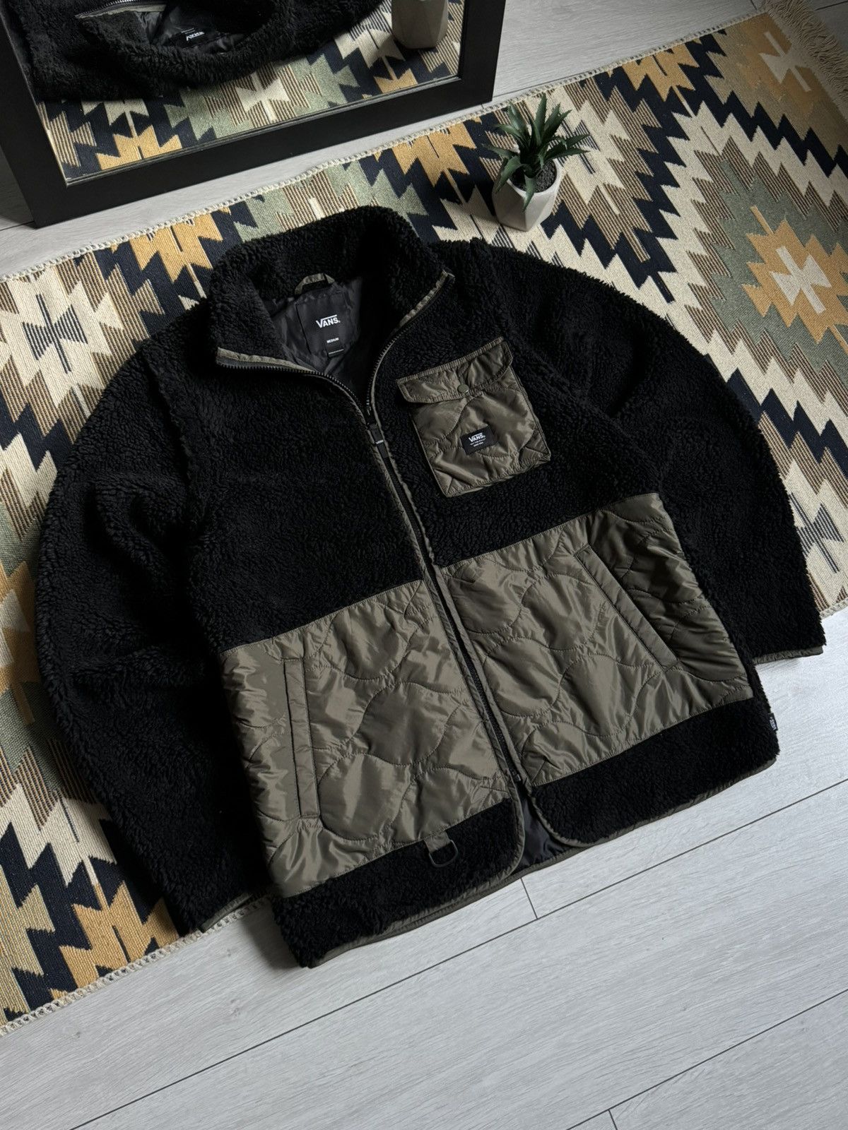 Vans Vans 2in1 Transformer Fleece Sherpa Vest Jacket Size US M / EU 48-50 / 2 - 3 Thumbnail