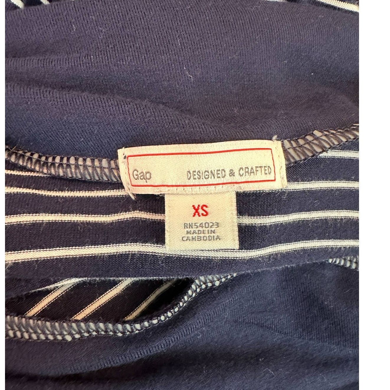 Gap Gap blue striped pull on casual maxi skirt size XS Size 28" / US 6 / IT 42 - 3 Thumbnail