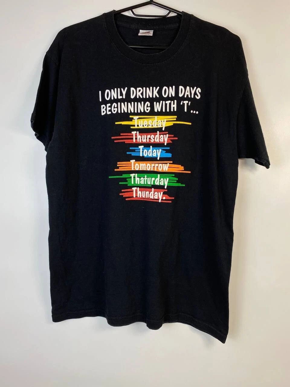 Other 90's day drinking graphic tee shirt, men's Size L Size US L / EU 52-54 / 3 - 1 Thumbnail