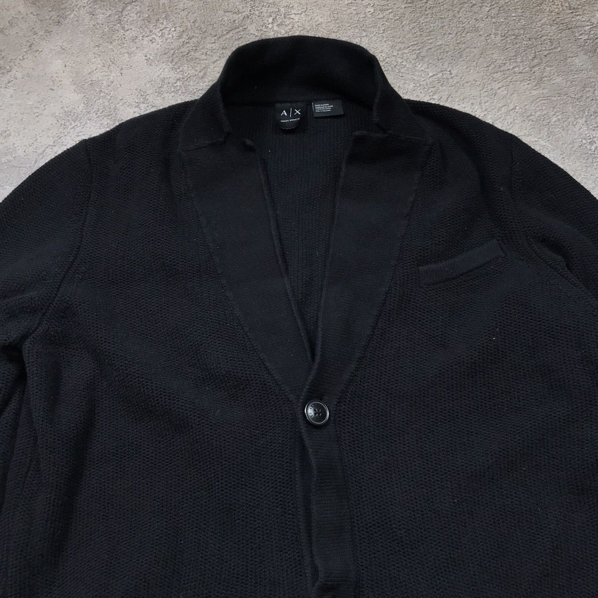 Vintage Vintage Armani Exchange Chore Jacket Navy Workwear 90s XL Size US XL / EU 56 / 4 - 3 Thumbnail