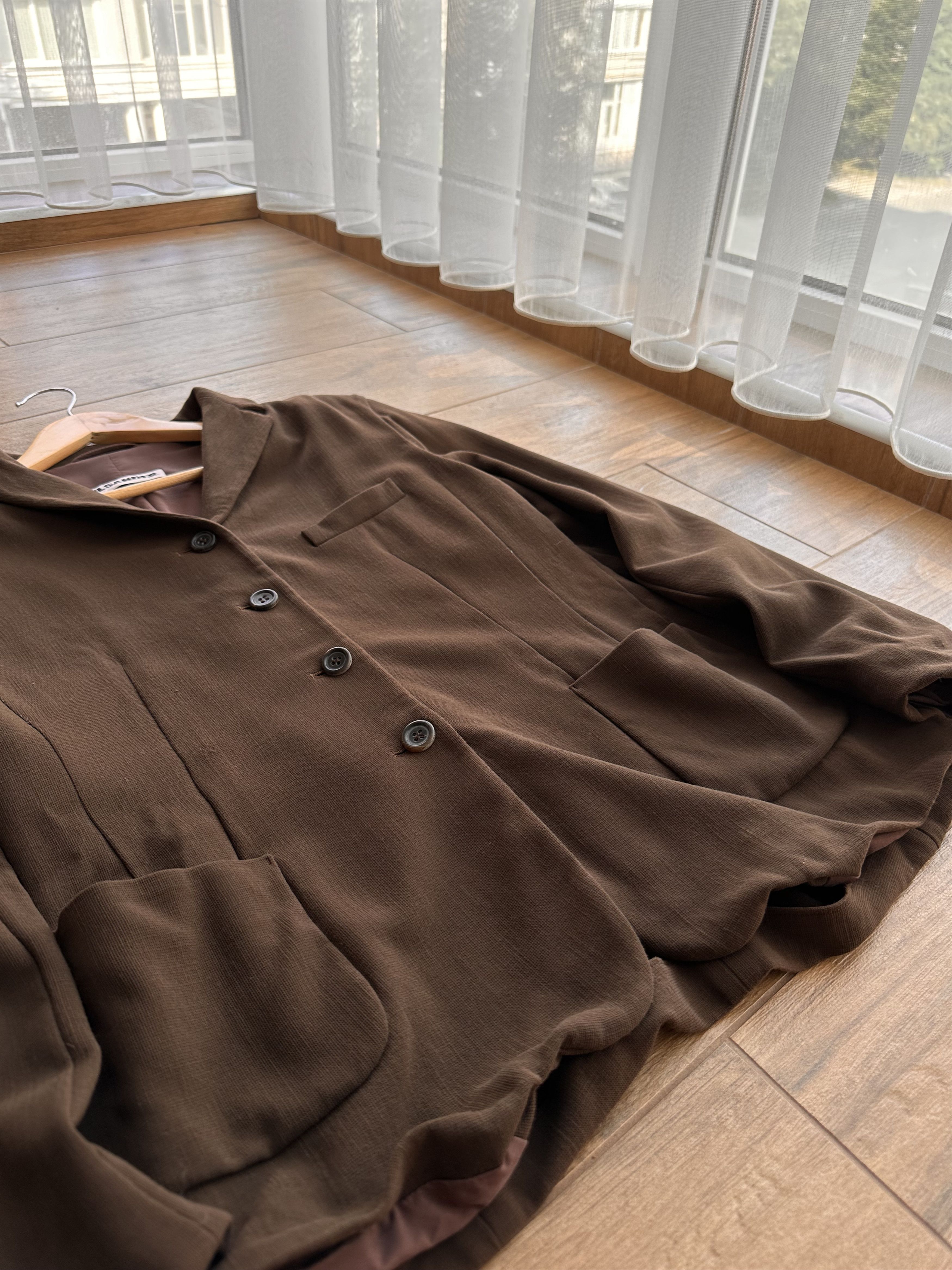Jil Sander Vintage Jil Sander Brown Luxury Pockets Fleece Wool Blazer Size M / US 6-8 / IT 42-44 - 5 Thumbnail