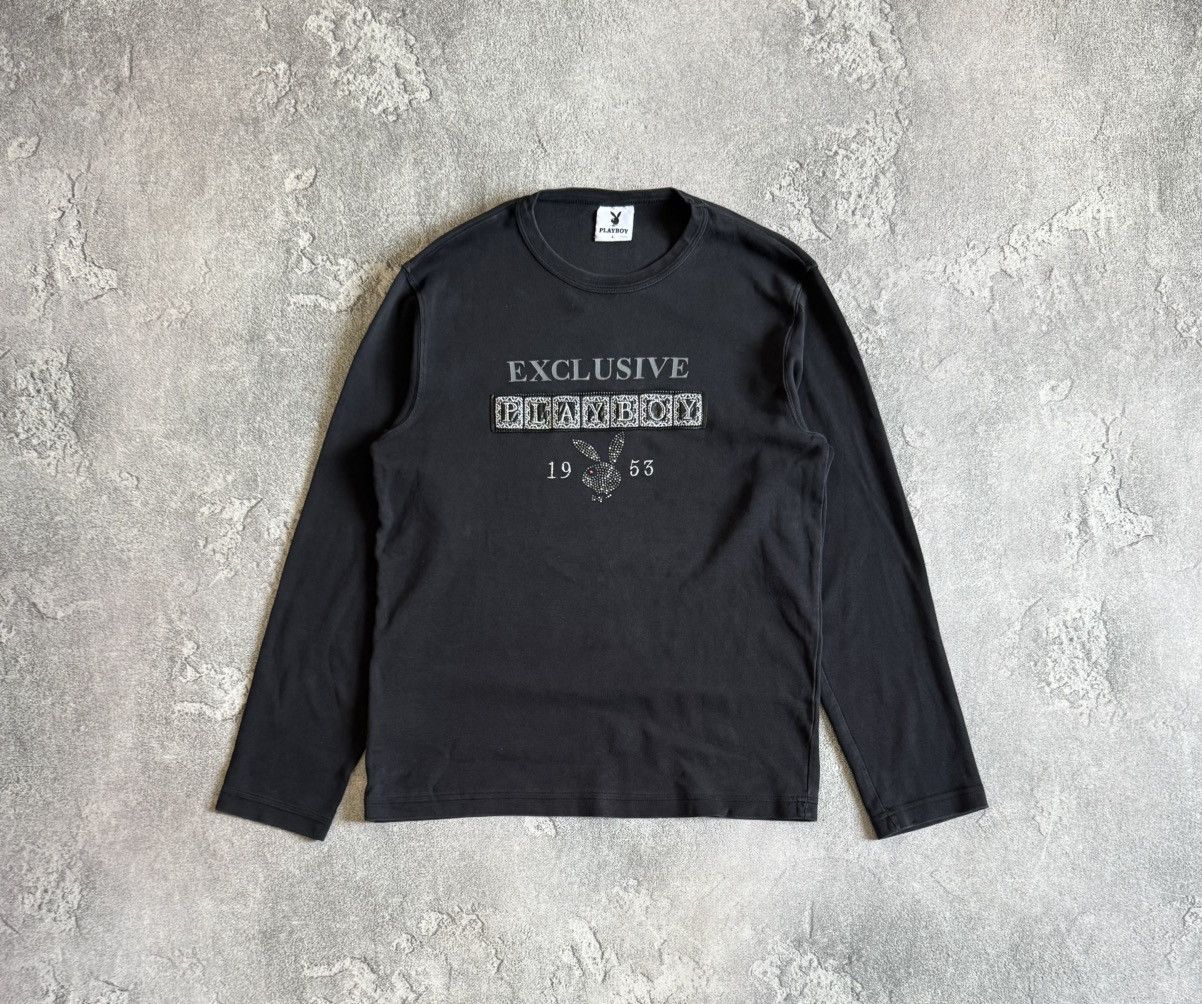 Playboy PlayBoy L big logo long sleeve y2k jumper pullover vintage Size US L / EU 52-54 / 3 - 7 Thumbnail
