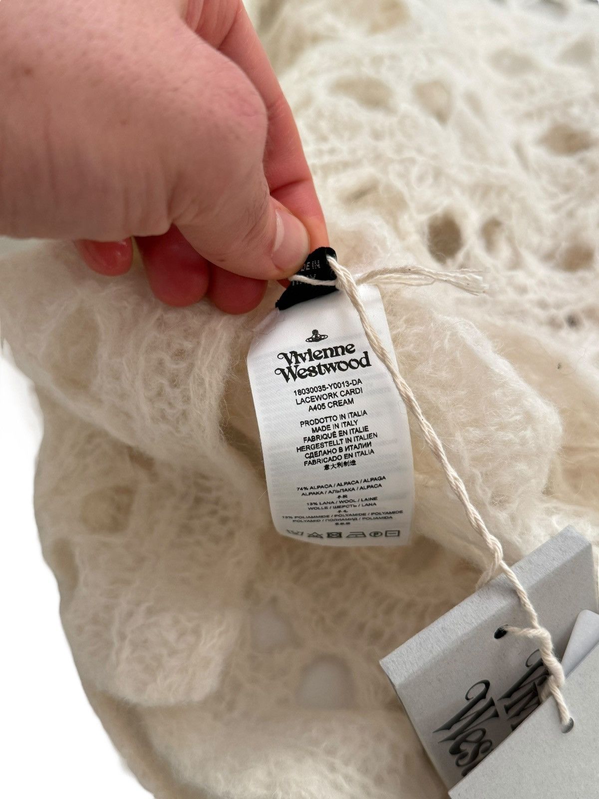 Vivienne Westwood $1,800 Cream Lacework Crop Baby Cardi Size M / US 6-8 / IT 42-44 - 14 Thumbnail