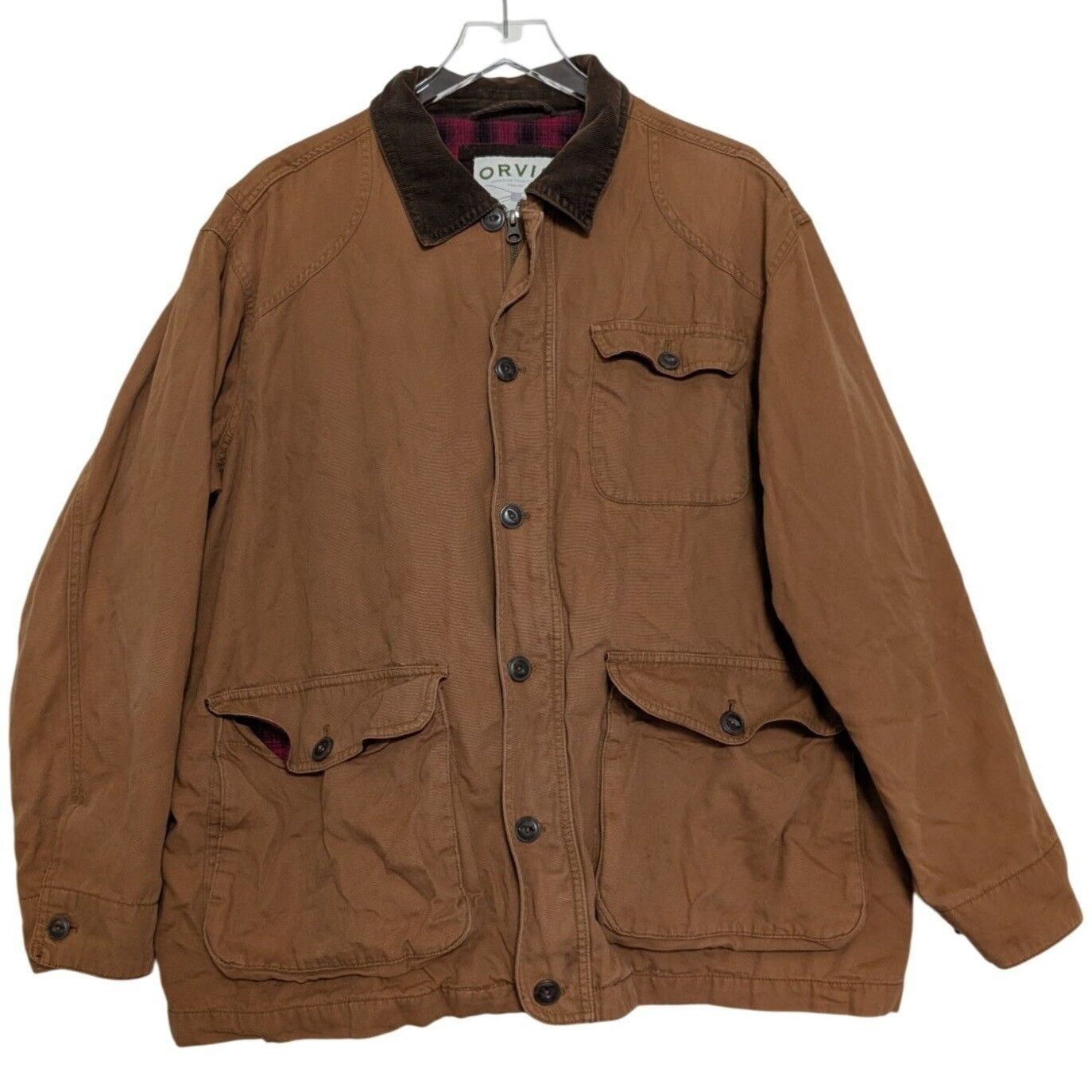 Orvis Orvis Classic Chore Jacket Mens Size XL Tobacco Brown Size US XL / EU 56 / 4 - 1 Thumbnail
