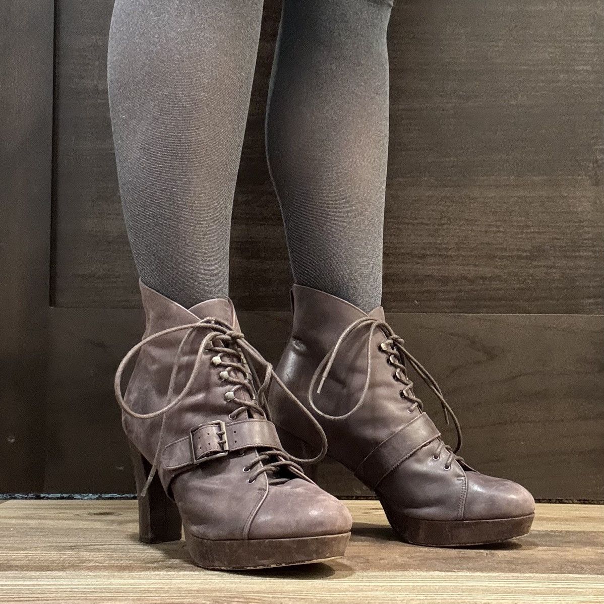Seychelles SEYCHELLES Brown Leather Under Construction Ankle Boots Size US 10 / IT 40 - 3 Thumbnail