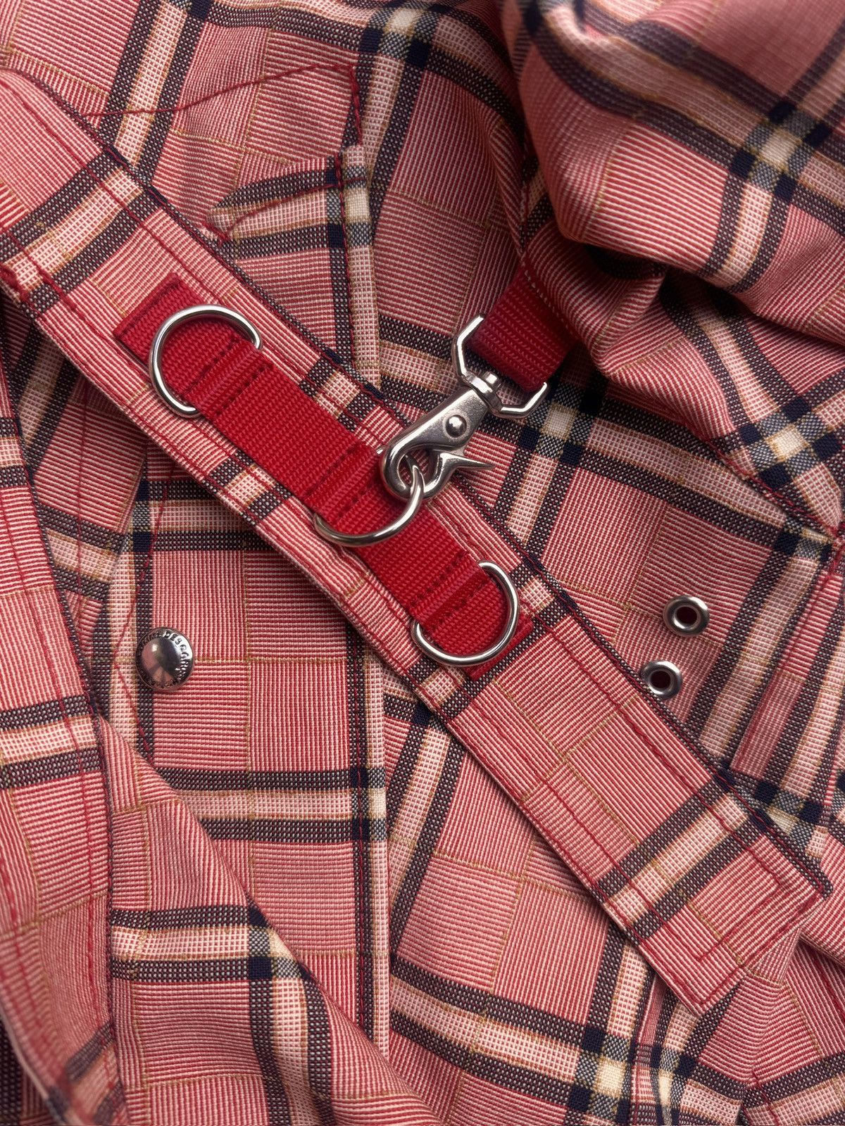 Junya Watanabe Junya Watanabe Man Pink Tartan Gore-Tex Bondage Smock Size US M / EU 48-50 / 2 - 9 Thumbnail