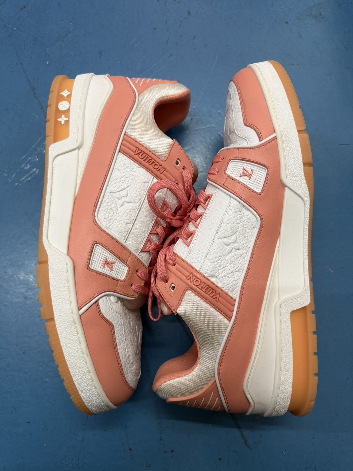 Louis Vuitton LOUIS VUITTON PINK SNEAKERS Size US 12 / EU 45 - 2 Thumbnail