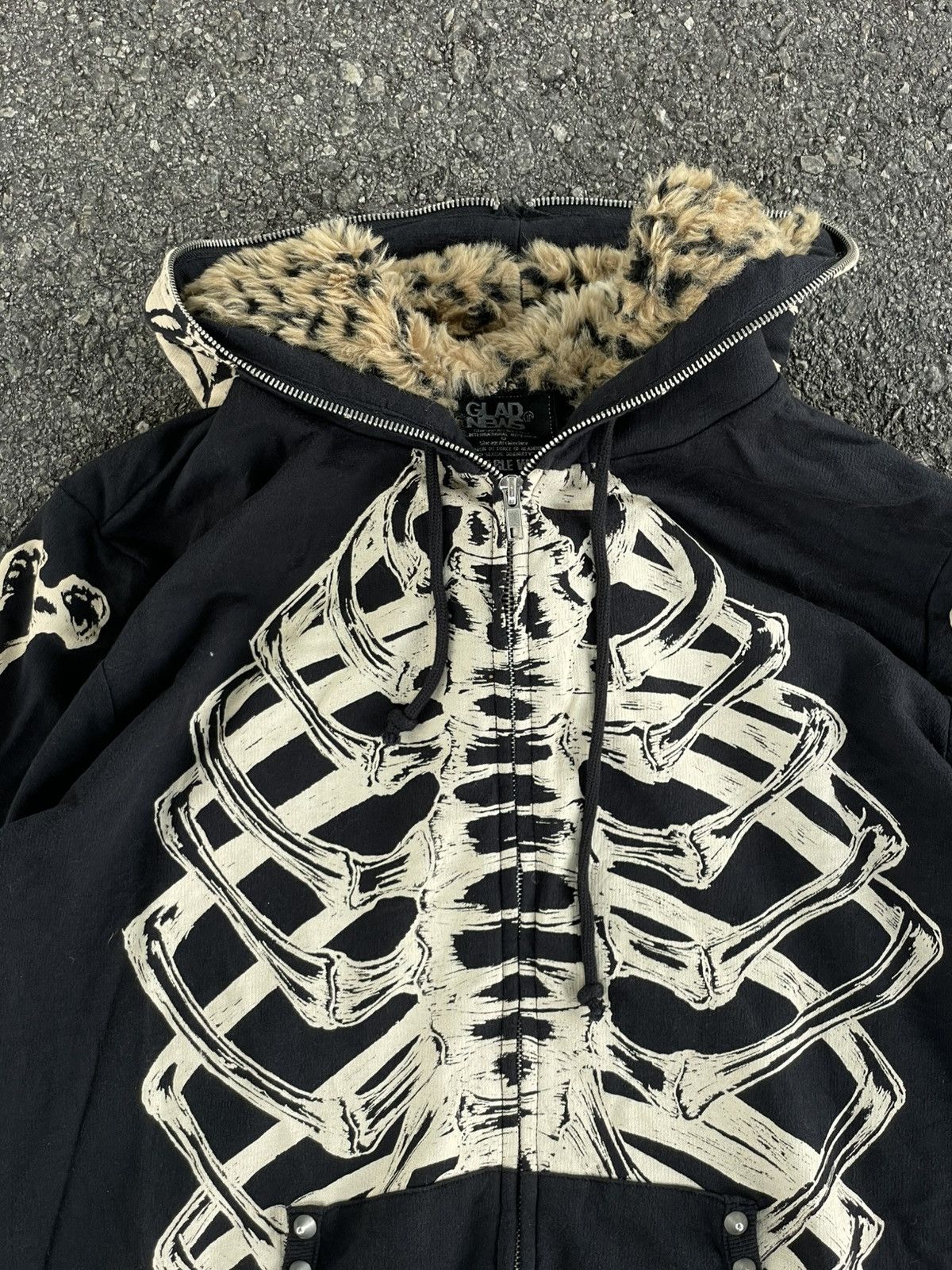 If Six Was Nine Skeleton Full Zipper Hoodies Size M / US 6-8 / IT 42-44 - 2 Thumbnail