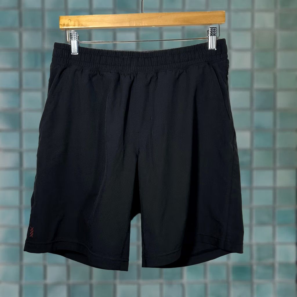 Rhone Rhone Mako Shorts Mens Medium Black Lined Athletic Training Gym Running 7 Inch Size US 31 - 1 Thumbnail