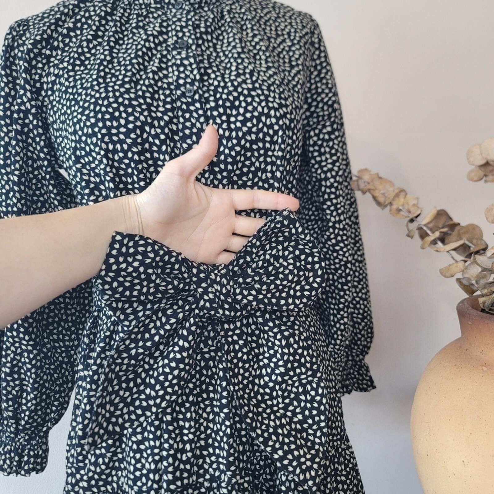 The Great China Wall The Great. Black & White Print Cotton Dress Cottage Sz 1 Size S / US 4 / IT 40 - 7 Thumbnail