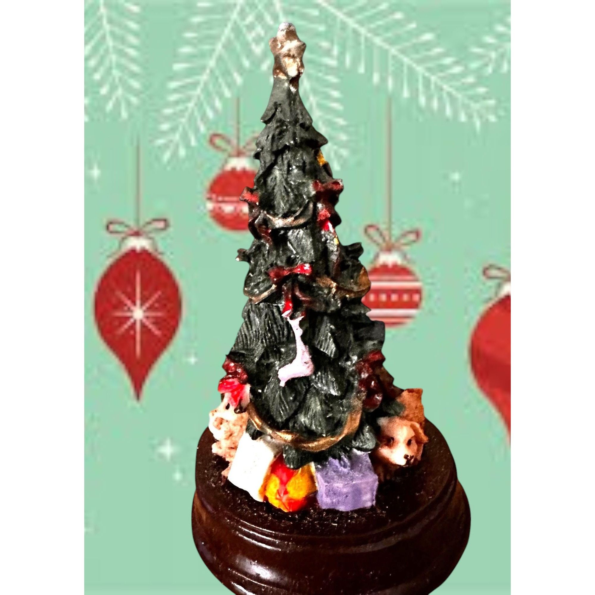 Vintage VTG Gift Collection Holiday Figurine Christmas Tree New Pupp Size ONE SIZE - 7 Thumbnail