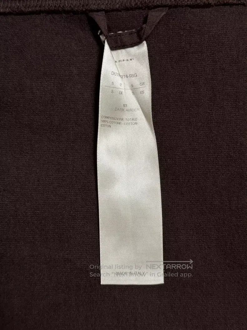 Rick Owens RICK OWENS Heavyweight five-quarter sleeve T-shirt Size US S / EU 44-46 / 1 - 3 Thumbnail