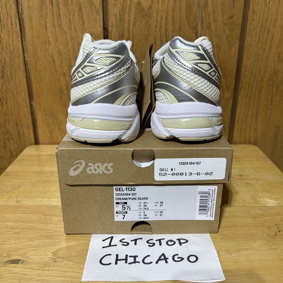 Asics ASICS Gel 1130 Cream Pure Silver 1202A164-107 Womens 7 NEW Size US 7 / IT 37 - 4 Thumbnail