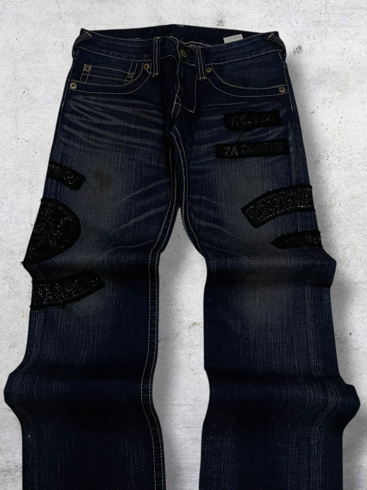 FranCisT MOR.K.S VINTAGE FRANCIS MORKS RARE DESIGNER ARCHIVE PUN PATCH DENIM Size US 29 - 4 Thumbnail