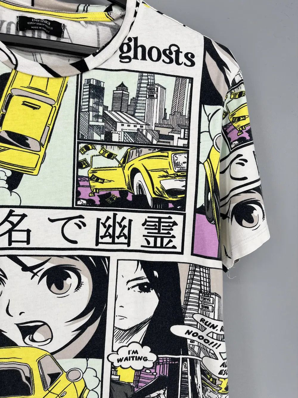 Anime Vintage Manga Panel tee Art Tee Anima Tee Graphic Tee Size US M / EU 48-50 / 2 - 8 Thumbnail