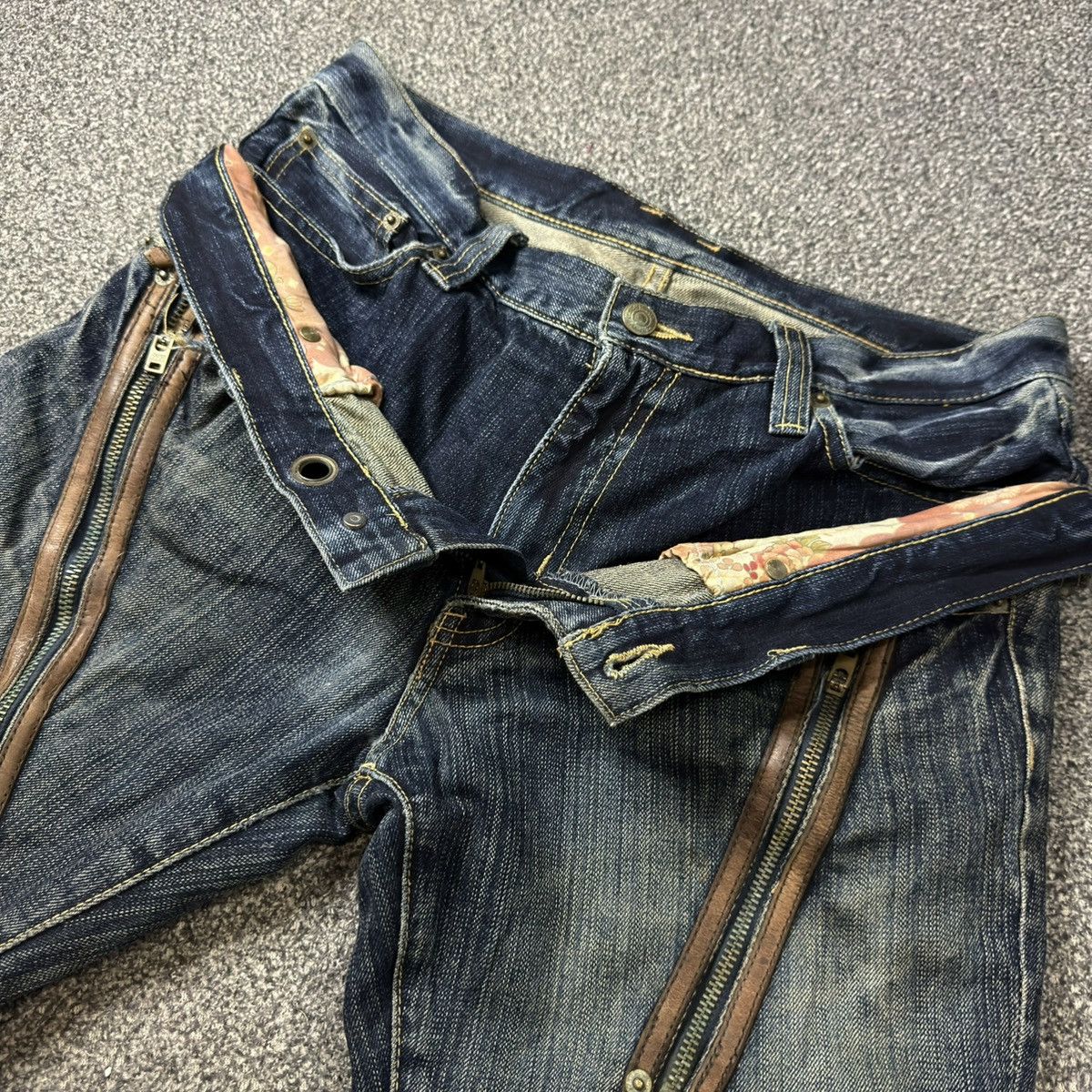 Le Grande Bleu (L.G.B.) Insane Japanese Crazy Double Waist PPFM Undercover Style y2k Size US 34 / EU 50 - 5 Thumbnail