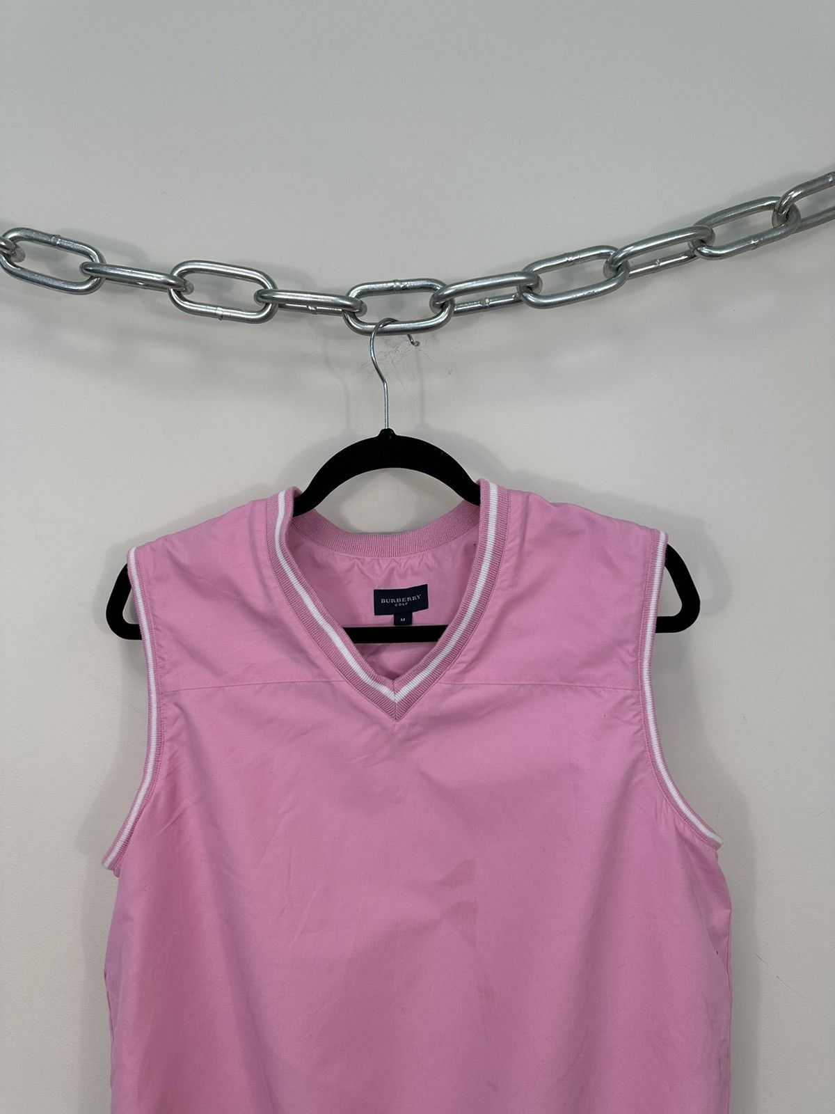 Burberry Vintage Burberry Golf Pink Shiny Luxury Vest Size US M / EU 48-50 / 2 - 2 Thumbnail