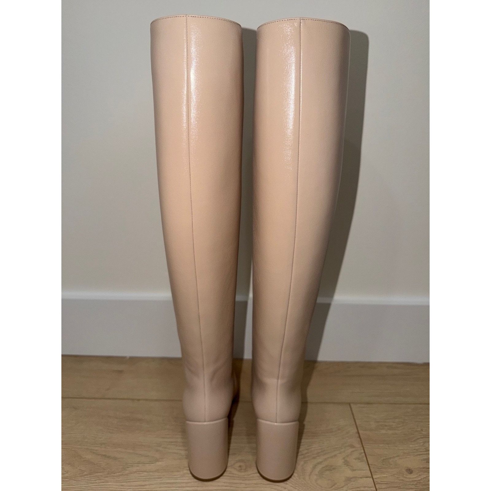 Christian Louboutin Christian Louboutin Janitta 85 Pearl Beige Leather Boot 40 Size US 10 / IT 40 - 21 Thumbnail