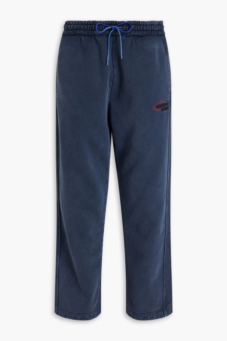 o1mle1025 Logo knit Sweatpants & Joggers in Dark Blue
