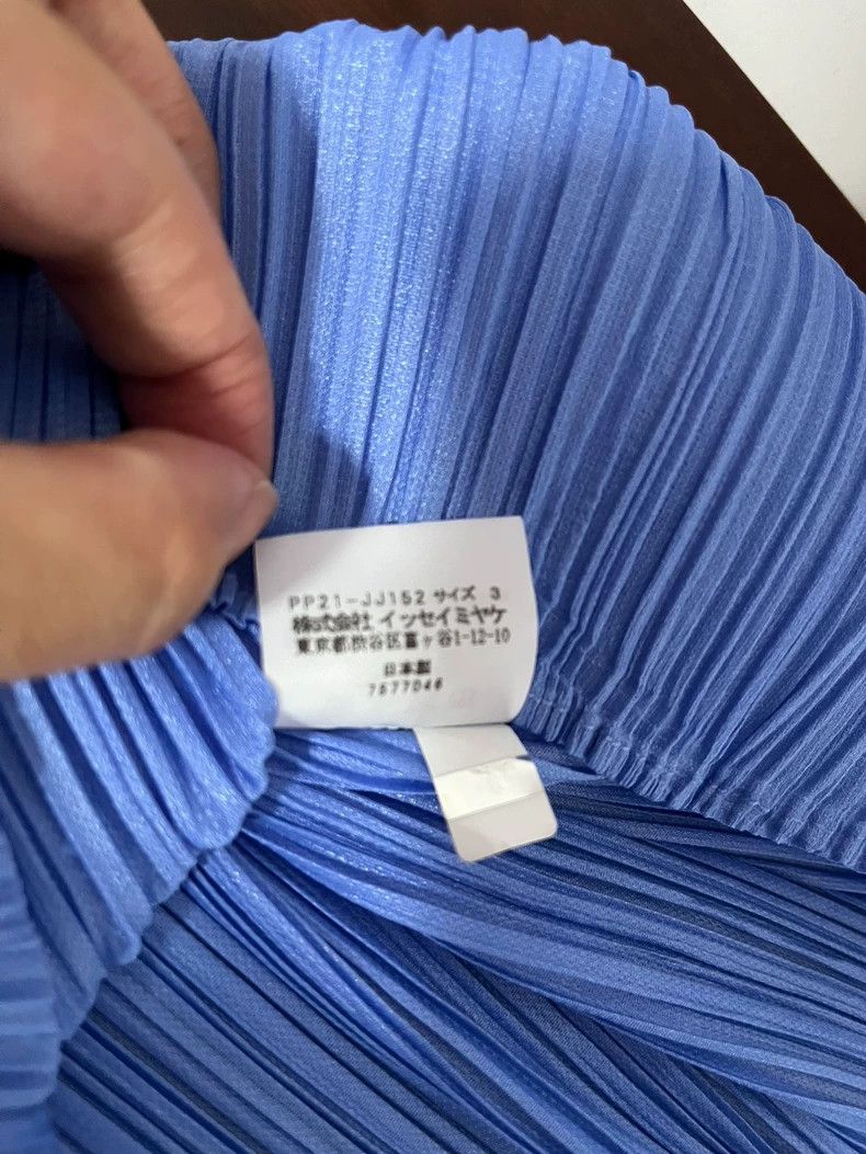 Issey Miyake Issey Miyake size:3 Blue pleated cardigan Size XS / US 0-2 / IT 36-38 - 6 Thumbnail
