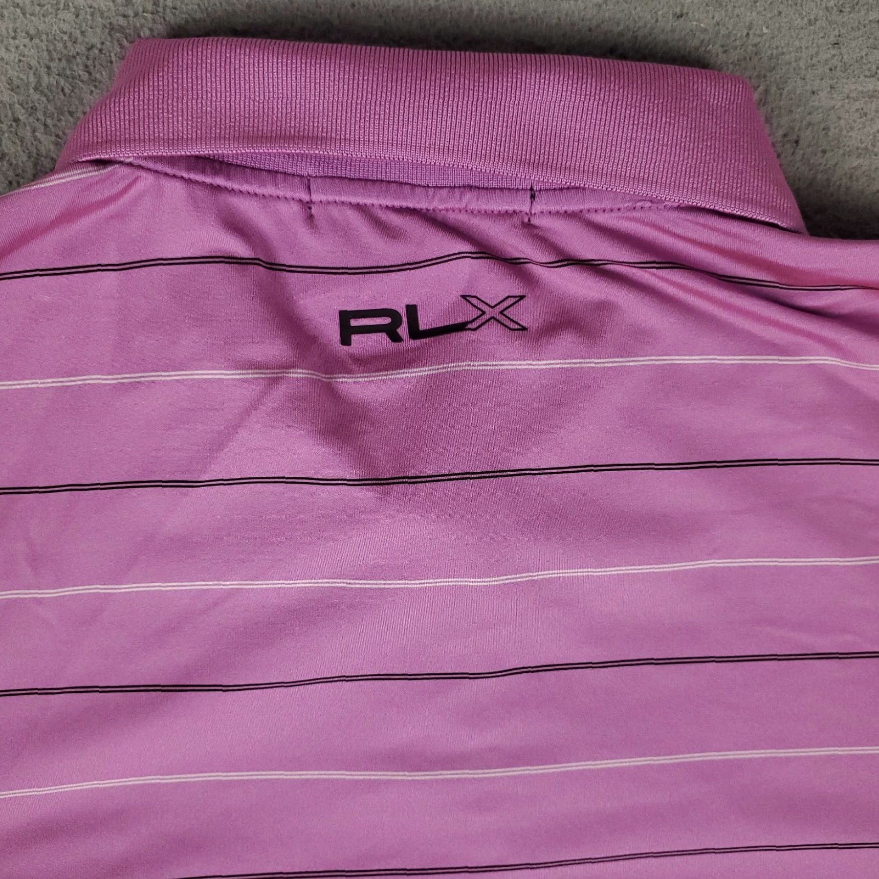 Ralph Lauren Ralph Lauren RLX Polo Shirt Mens XL Purple Striped Short Sleeve Golf Size US XL / EU 56 / 4 - 4 Thumbnail