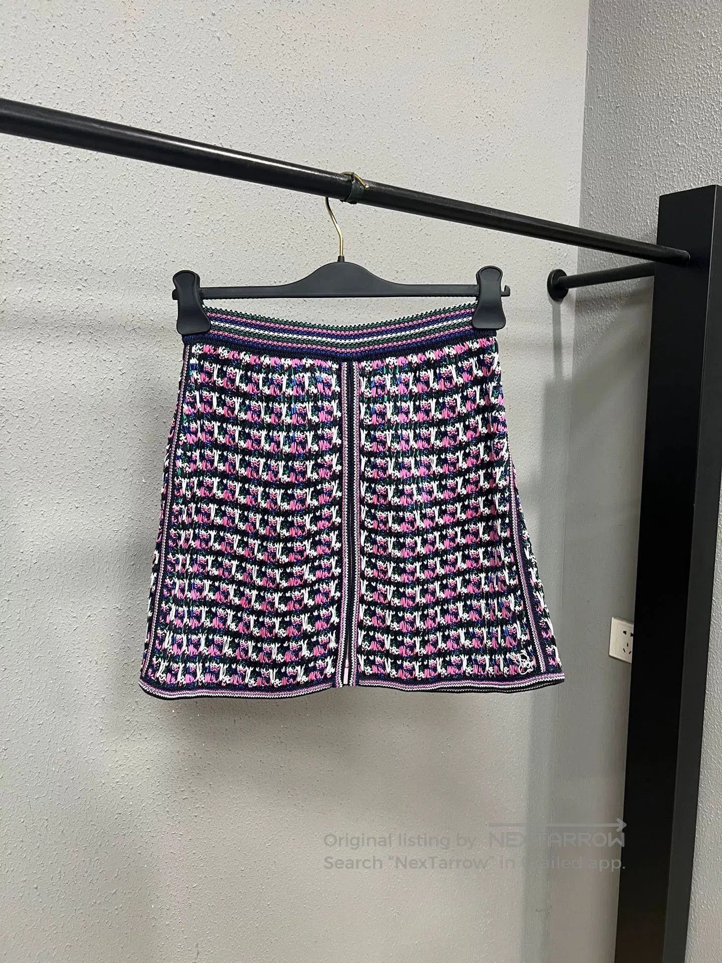 Chanel purple tweed Chanel mini skirt. Size 35" - 2 Thumbnail