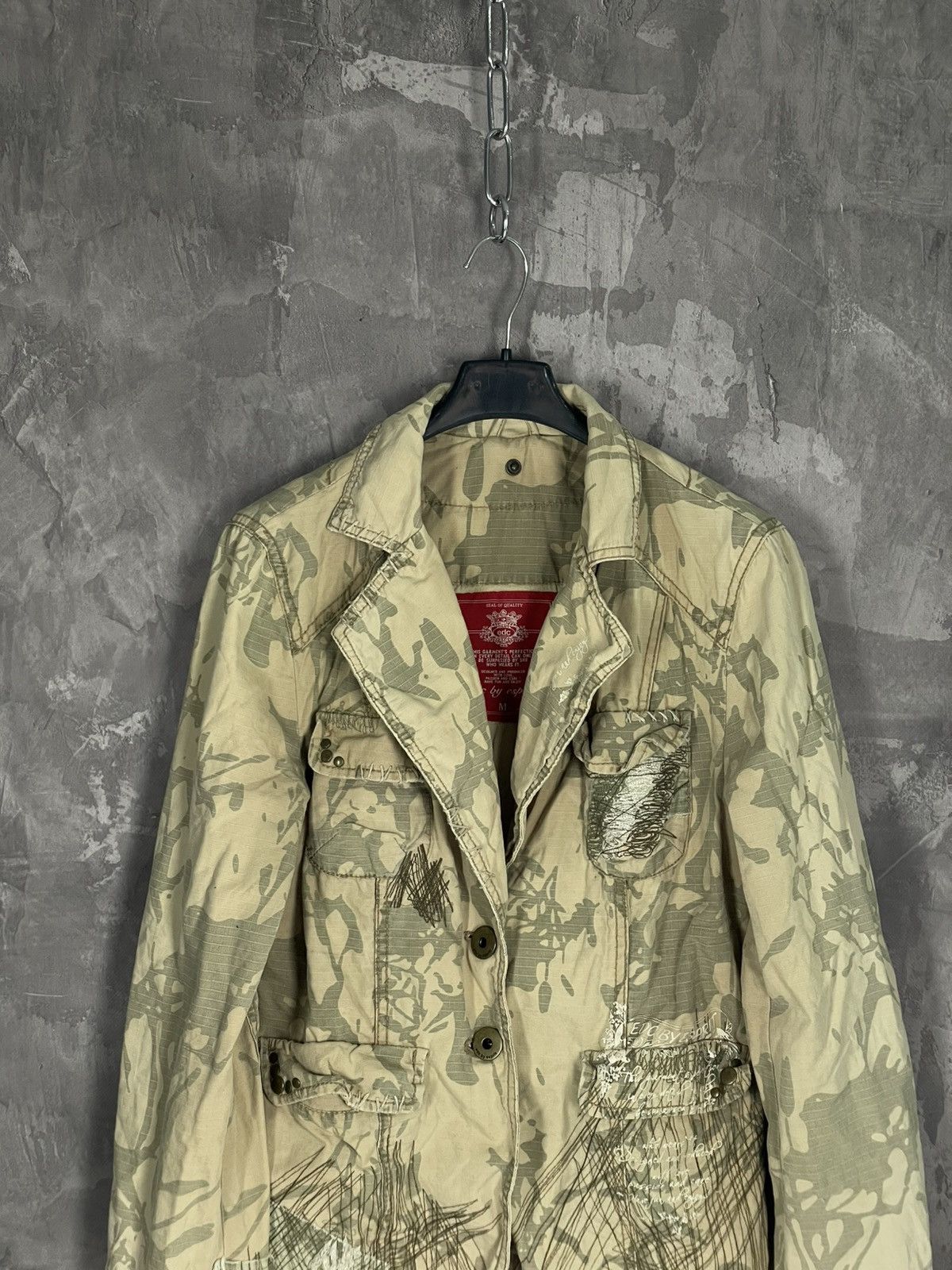 Vintage Y2K Japanese Embroidered Floral Studded Jacket