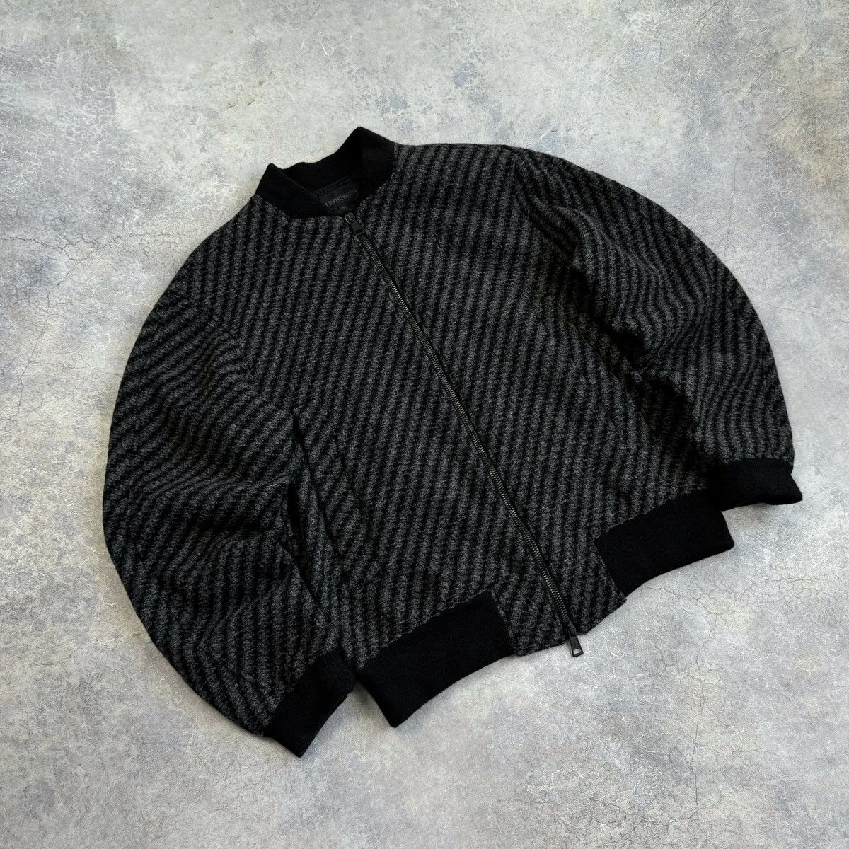 Ann Demeulemeester ANN DEMEULEMEESTER SAMPLE BETTOCA WOOL BOMBER JACKET Size US S / EU 44-46 / 1 - 3 Thumbnail
