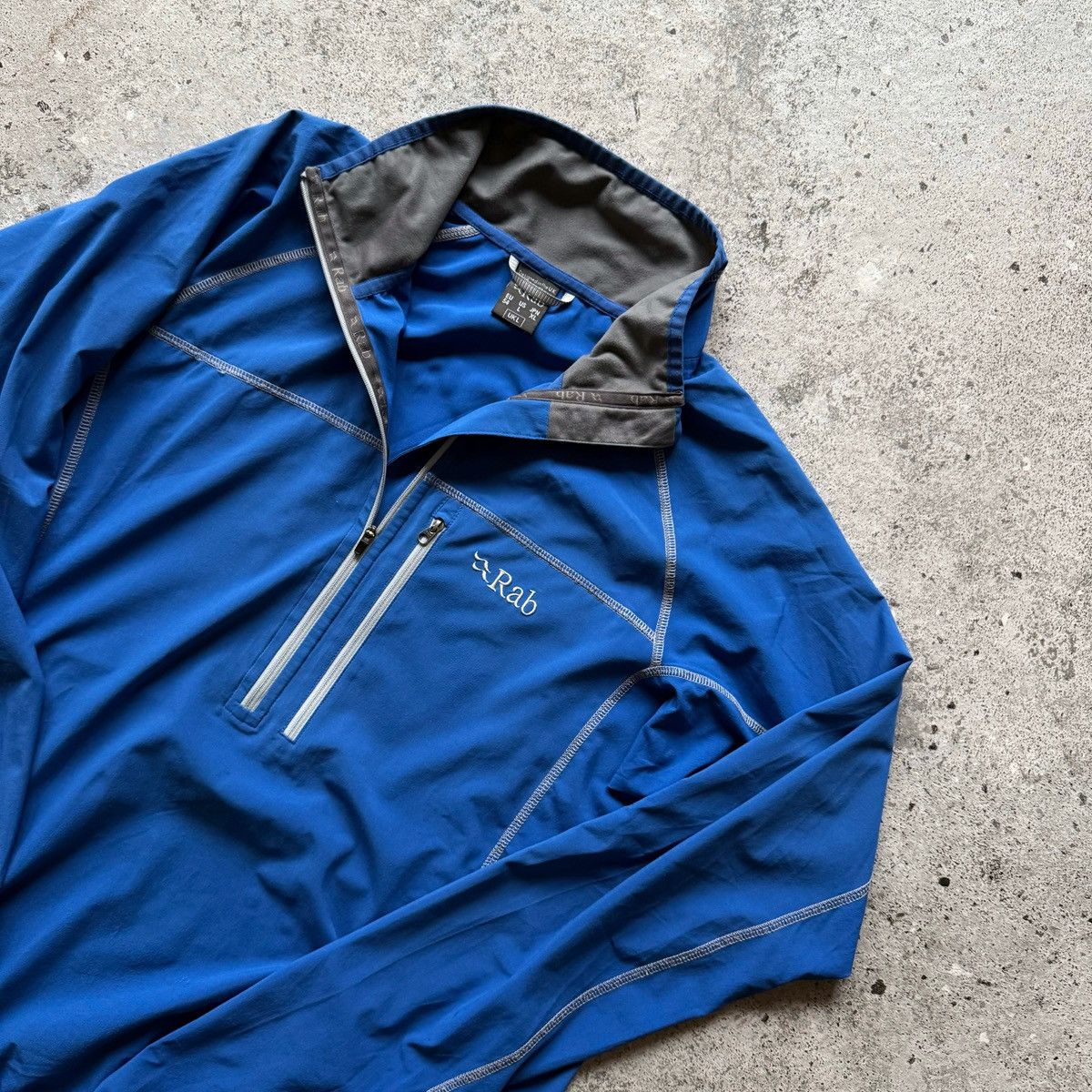 Rab Rab Mens Blue 1/4 Zip Pullover Outdoor Top Jacket Logo Size US L / EU 52-54 / 3 - 3 Thumbnail