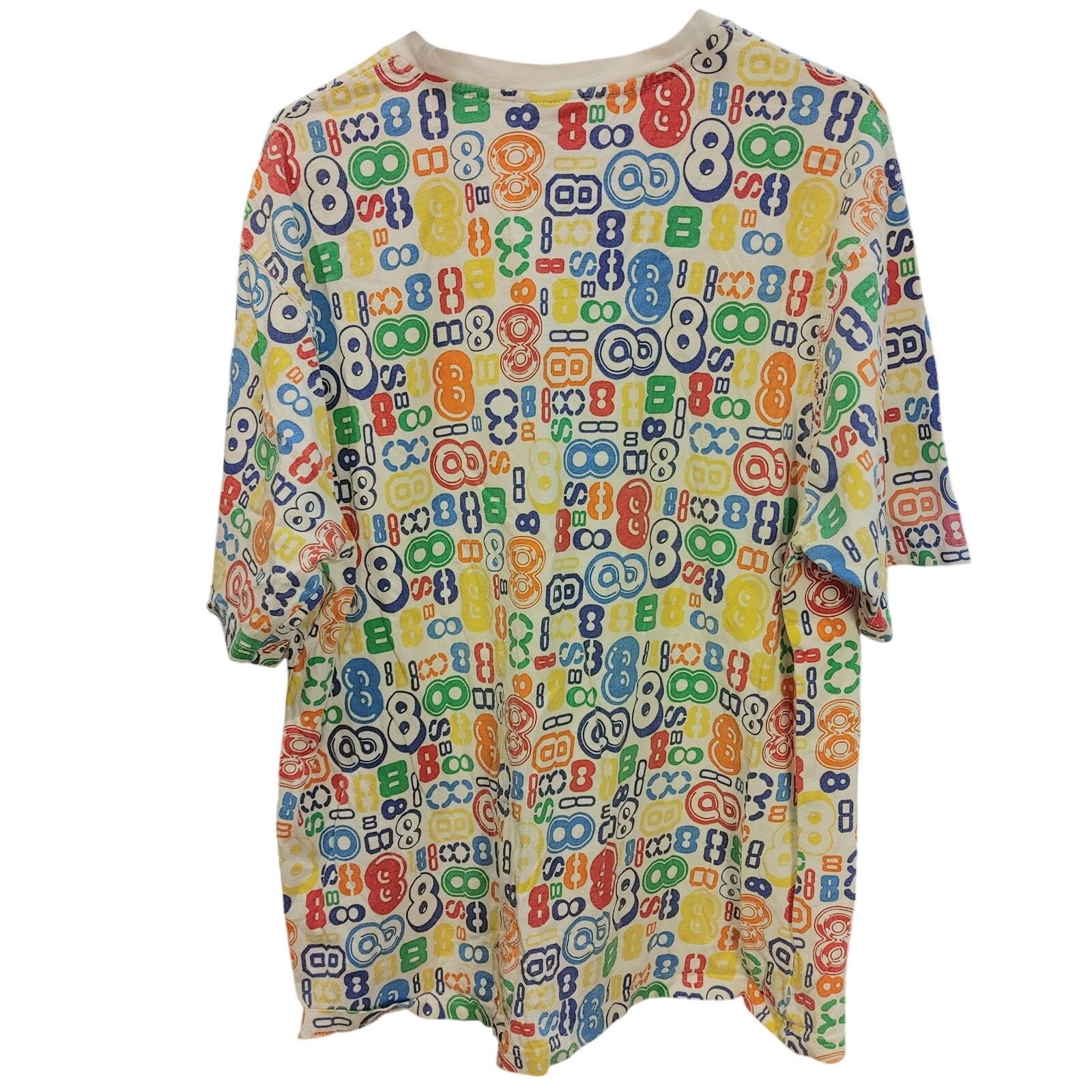 Other Y2K Vibes Gold Label 3X White/Rainbow 8 Graphic Streetwear Size US XXL / EU 58 / 5 - 2 Thumbnail