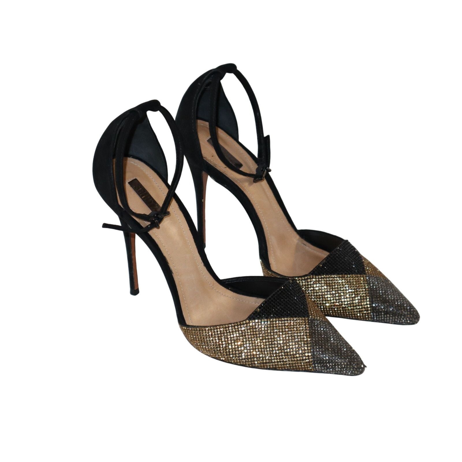 SCHUTZ Schutz Women's Suede Crystal Toe Accent D'Orsay Pumps US 9 Size US 9 / IT 39 - 2 Thumbnail