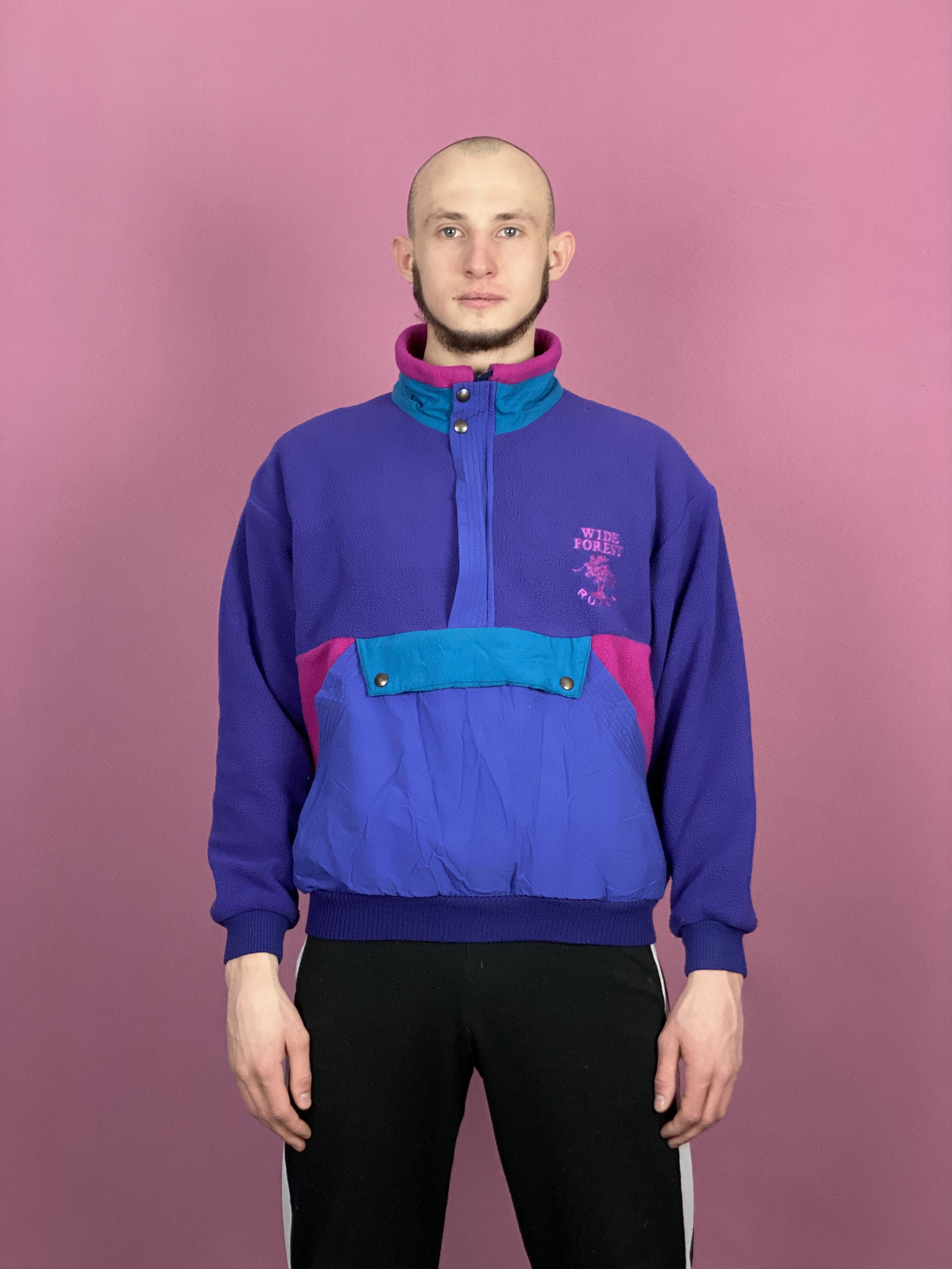 Vintage 90s Rukka Vintage Men's Half Zip Fleece - S Size US S / EU 44-46 / 1 - 1 Thumbnail