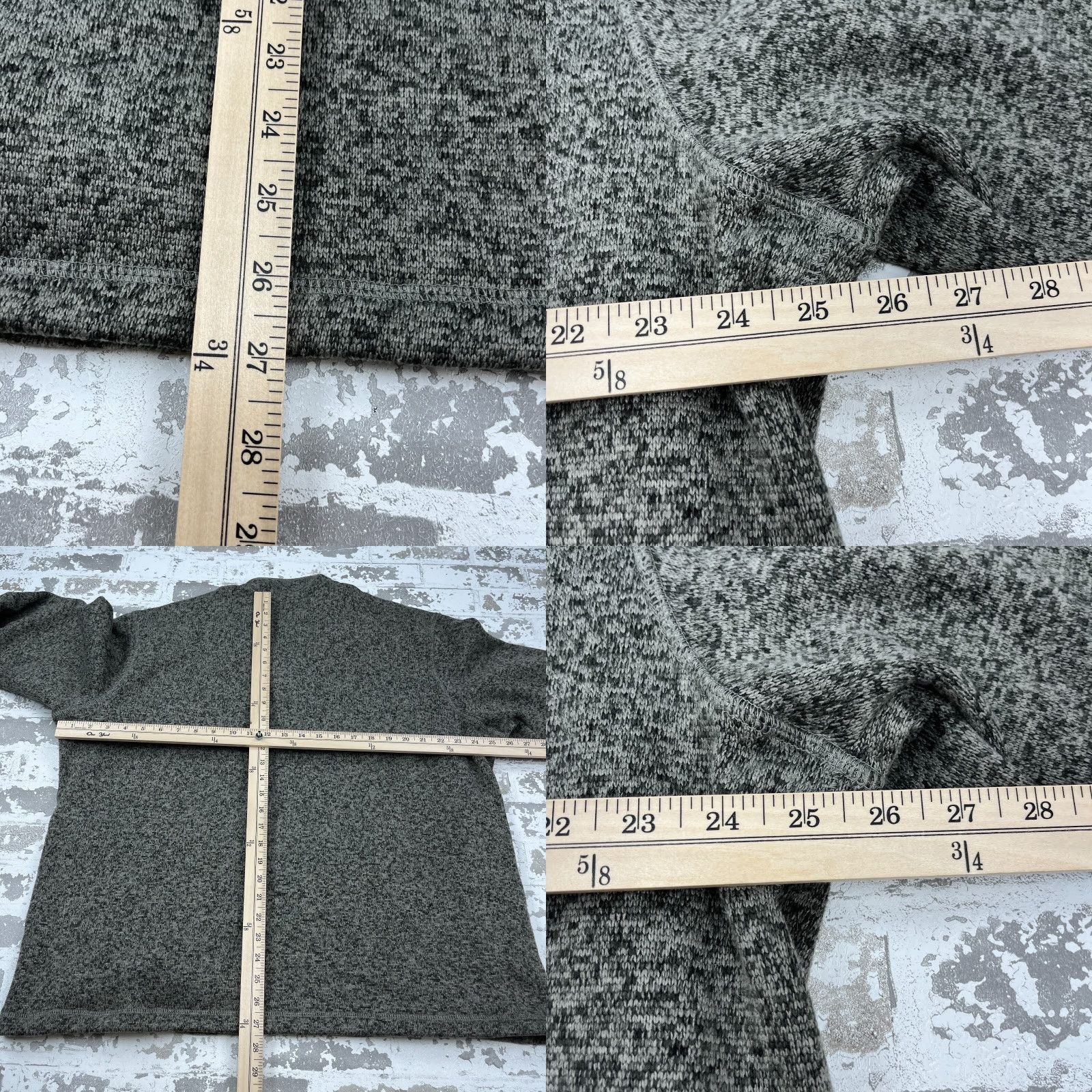 Eddie Bauer Eddie Bauer Men XL Gray Pullover Sweater Knit Mock Neck With Pocket Zipper Button Logo All Seasons Heavyweight Classic Outdoor Size US XL / EU 56 / 4 - 8 Thumbnail