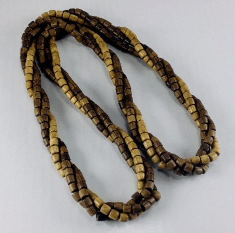 Vintage LOEWESTAMM Boho Hippie Necklace Twisted Natural Wood Beads Size ONE SIZE - 4 Thumbnail